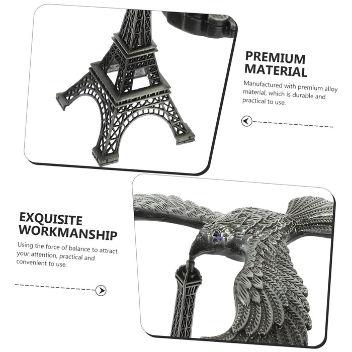 Eiffel Tower with Balancing Eagle