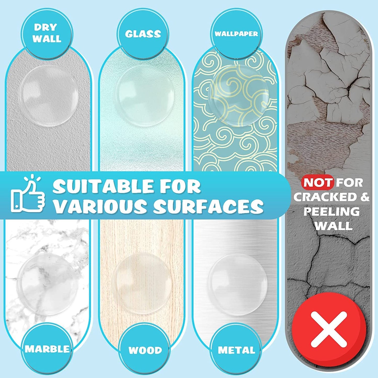 ClearGuard Reusable Door Protectors Shield For Preventing Damage ( Pack of 6)