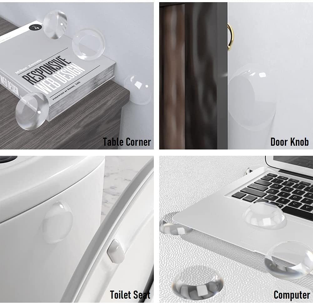 ClearGuard Reusable Door Protectors Shield For Preventing Damage ( Pack of 6)