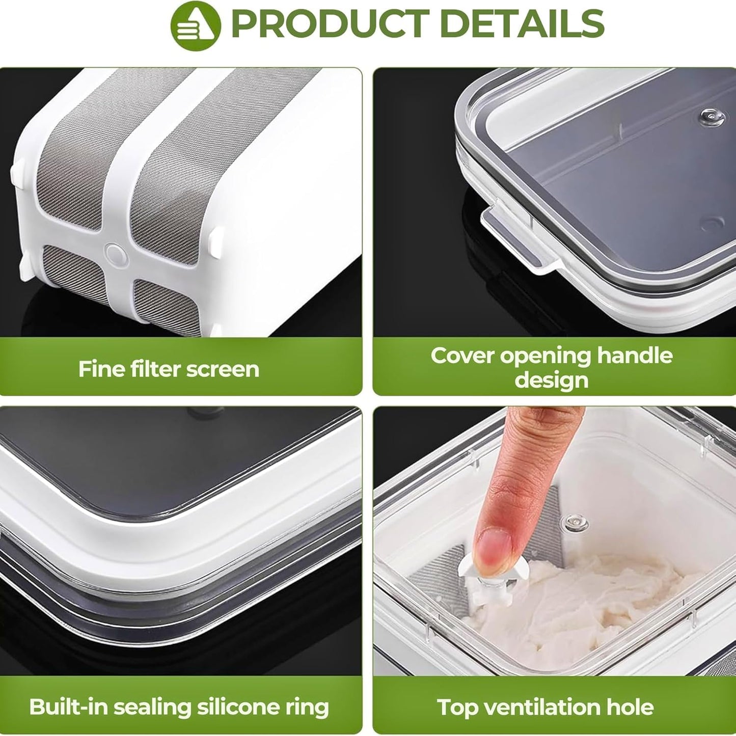 Multipurpose Yogurt Filter with Fine Mesh Strainer