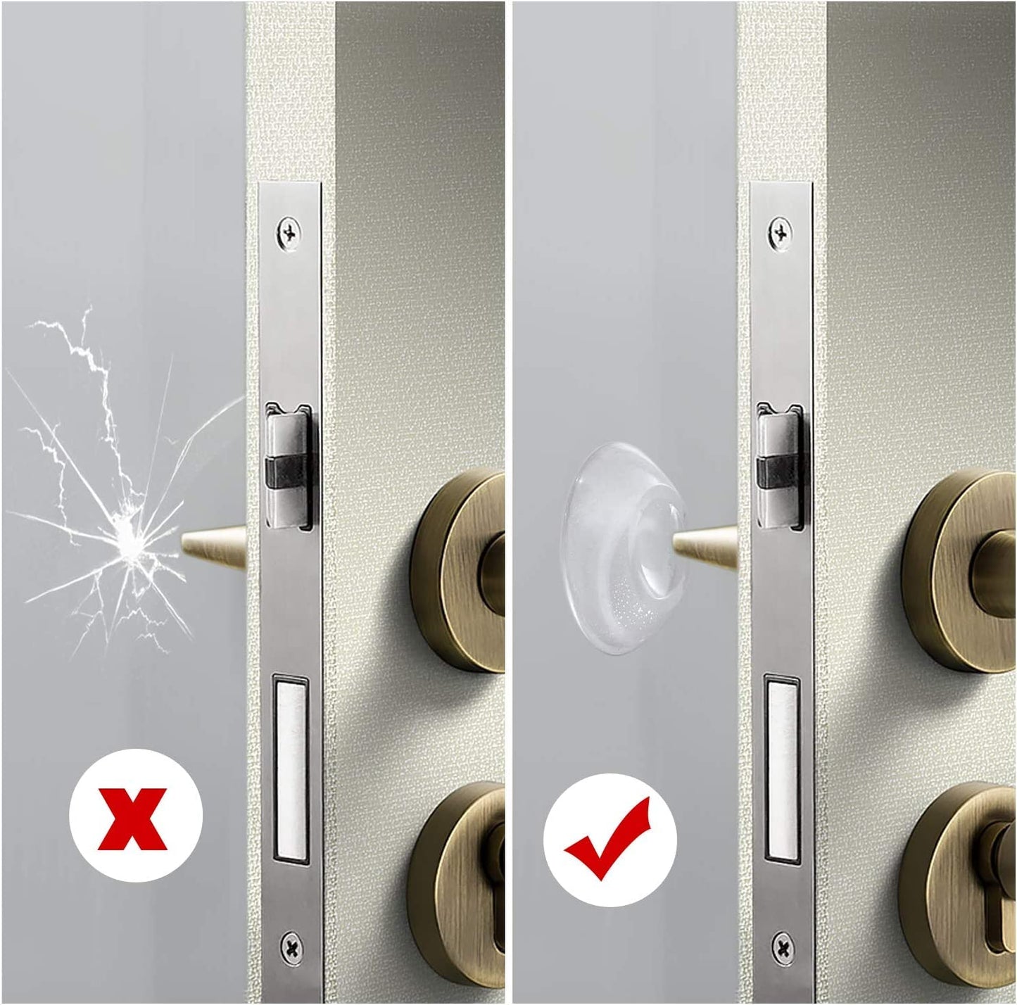 ClearGuard Reusable Door Protectors Shield For Preventing Damage ( Pack of 6)